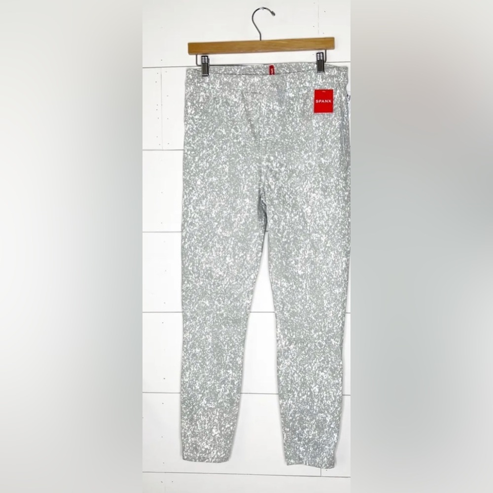 Spanx Ankle Jeanish Leggings In Speckled Grey NWT Classic Boho Chic